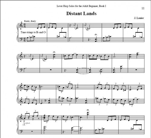 Distant Lands For Harp | Janet Lanier